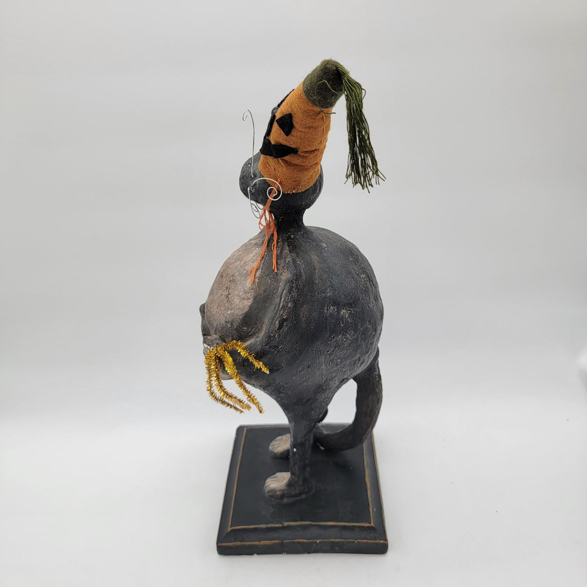 Vintage 2002 Folk Art Cat Sculpture by Sharon Andrews