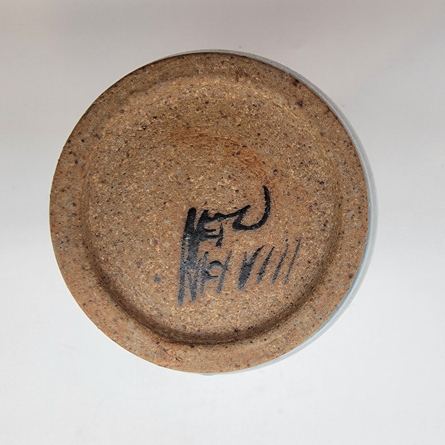 Vintage Netzi Tonala Mexican Pottery Vase with Flower