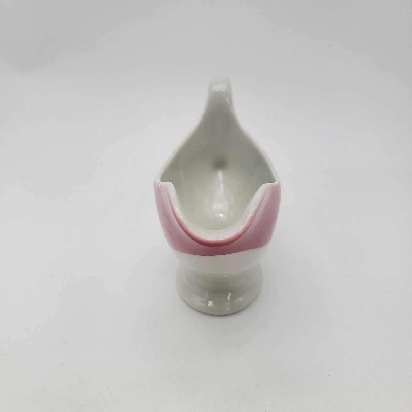 Vintage Shenango China USA Gravy Sauce Boat T-34 Pink & White