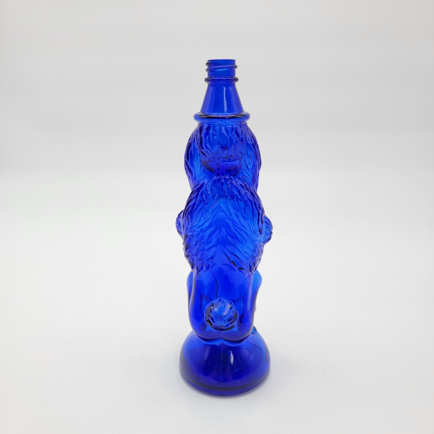 Vintage Maryland Glass Cobalt Blue Shampoodle Dog Bottle