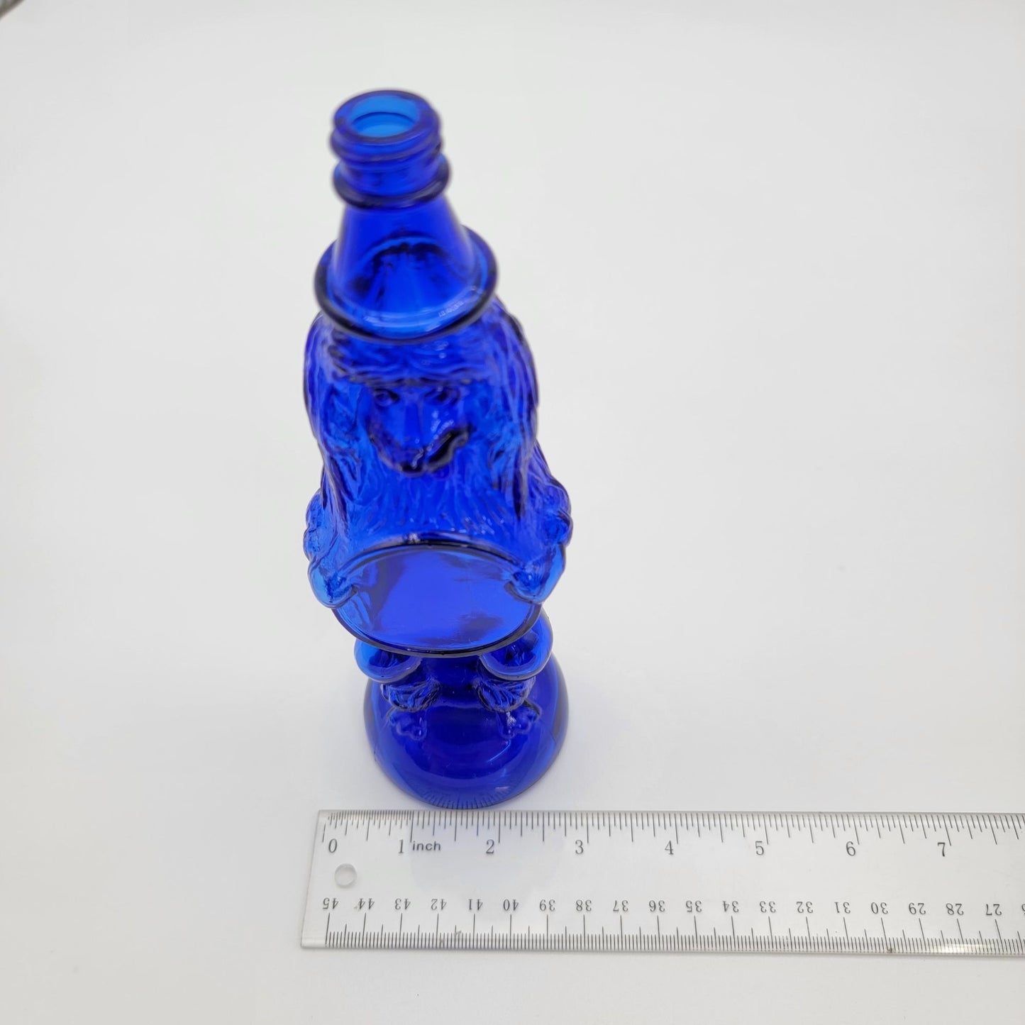 Vintage Maryland Glass Cobalt Blue Shampoodle Dog Bottle