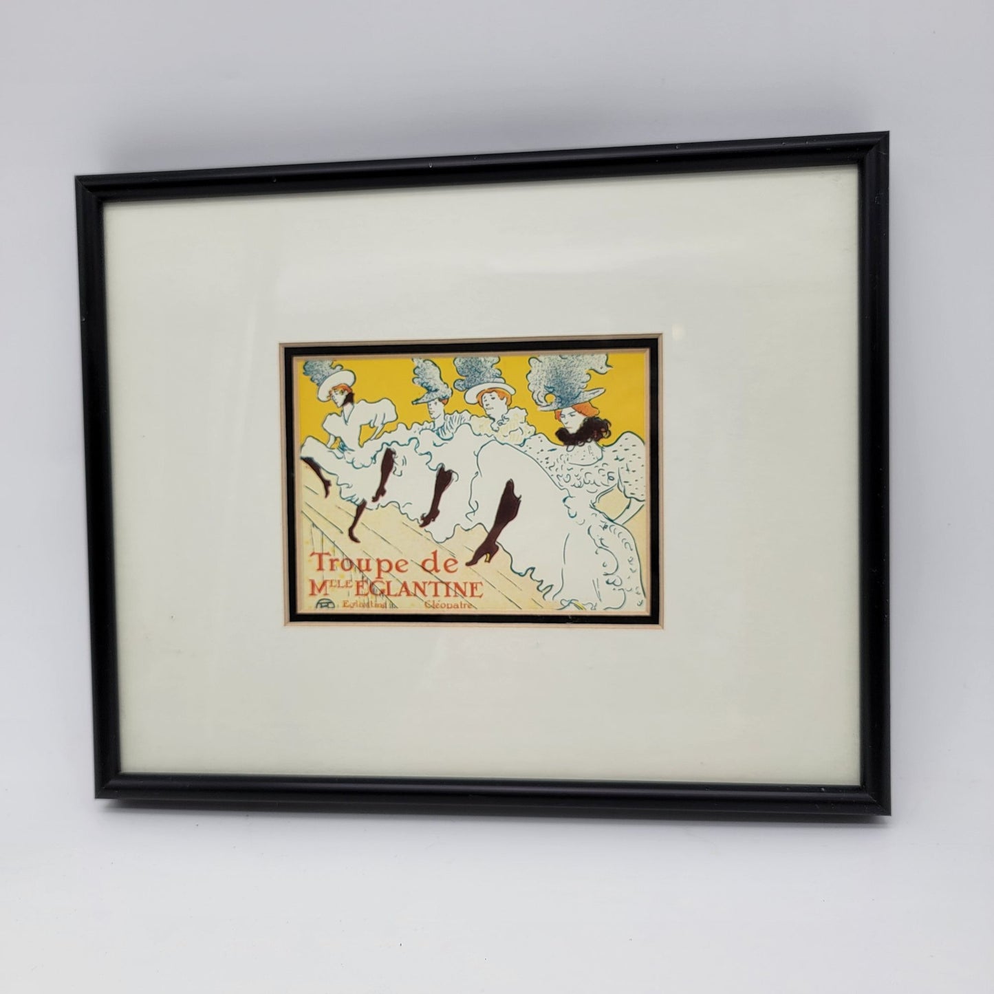 Vintage Framed Print "Troupe De Mlle Églantine" By Henri De Toulouse-Lautrec