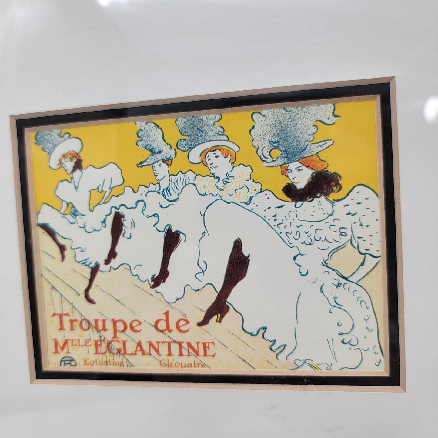 Vintage Framed Print "Troupe De Mlle Églantine" By Henri De Toulouse-Lautrec