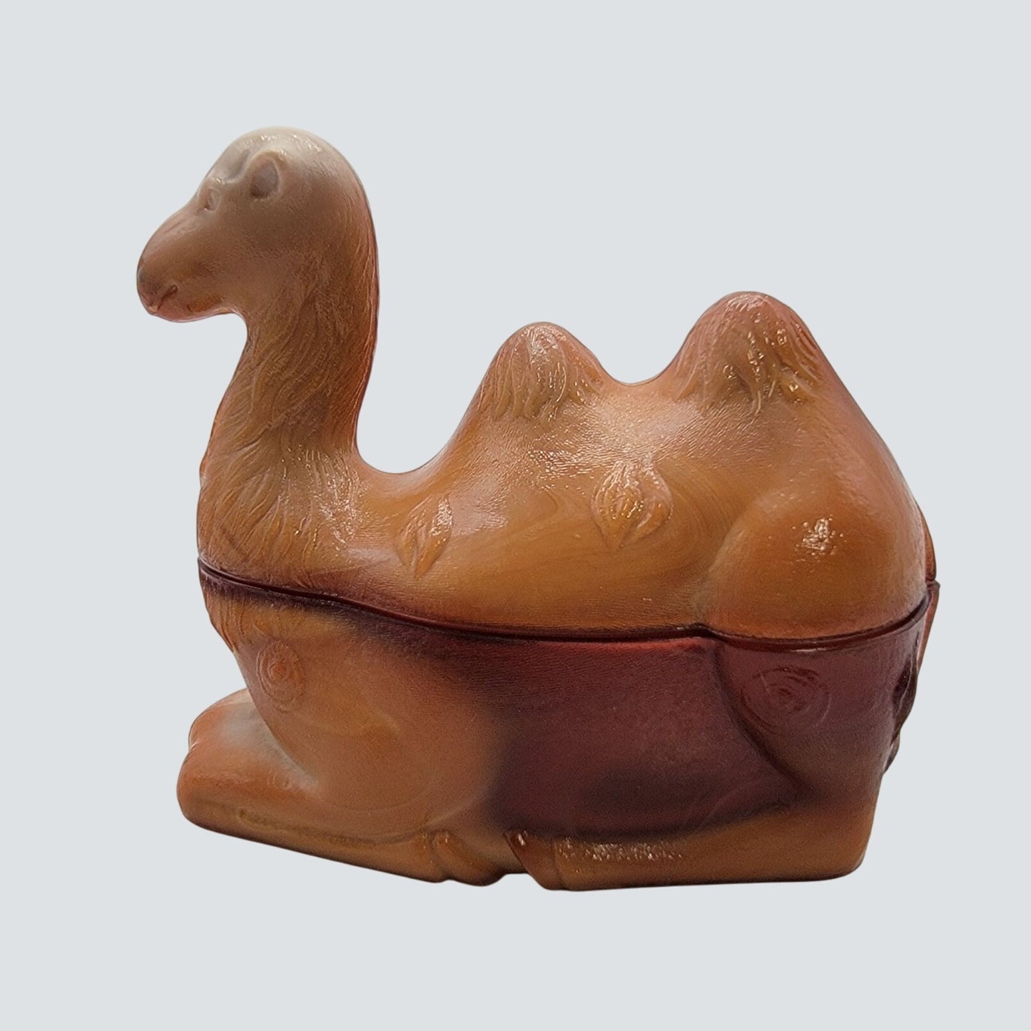 Vintage Westmoreland Chocolate Slag Glass Camel Candy Dish