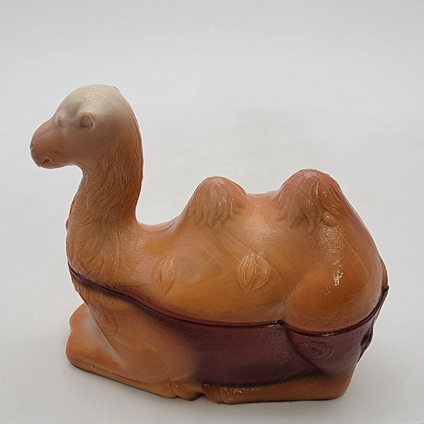 Vintage Westmoreland Chocolate Slag Glass Camel Candy Dish