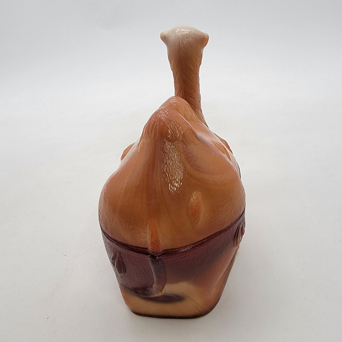 Vintage Westmoreland Chocolate Slag Glass Camel Candy Dish