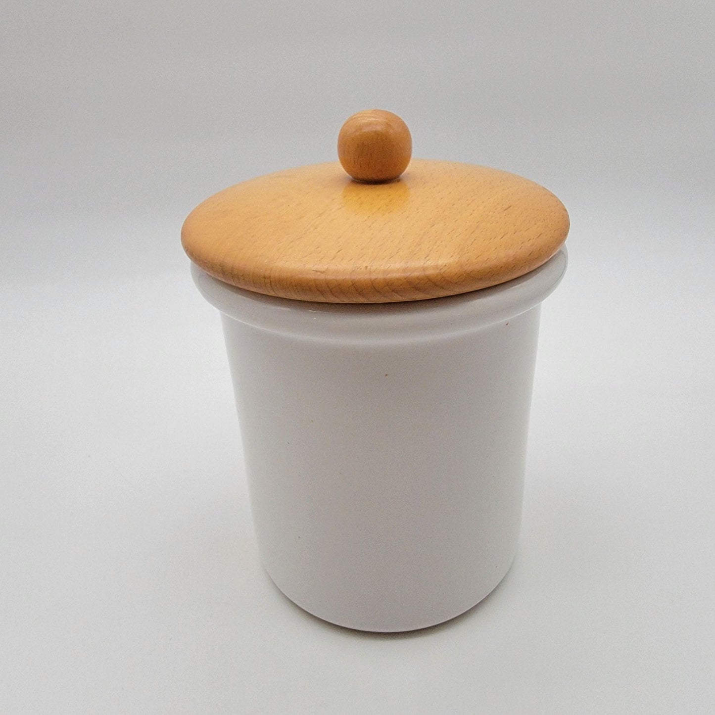 Spigarelli Ceramiche Animals Farm Sugar Jar With Wooden Lid