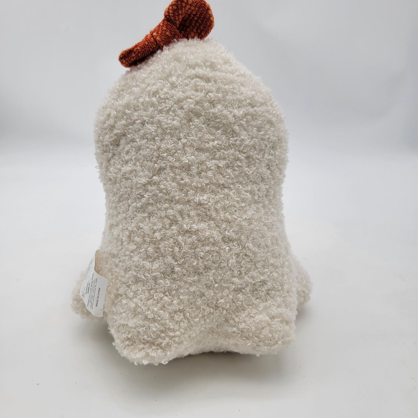 Sweet Street Plush Ghost With Pumpkin Bow Halloween Decor