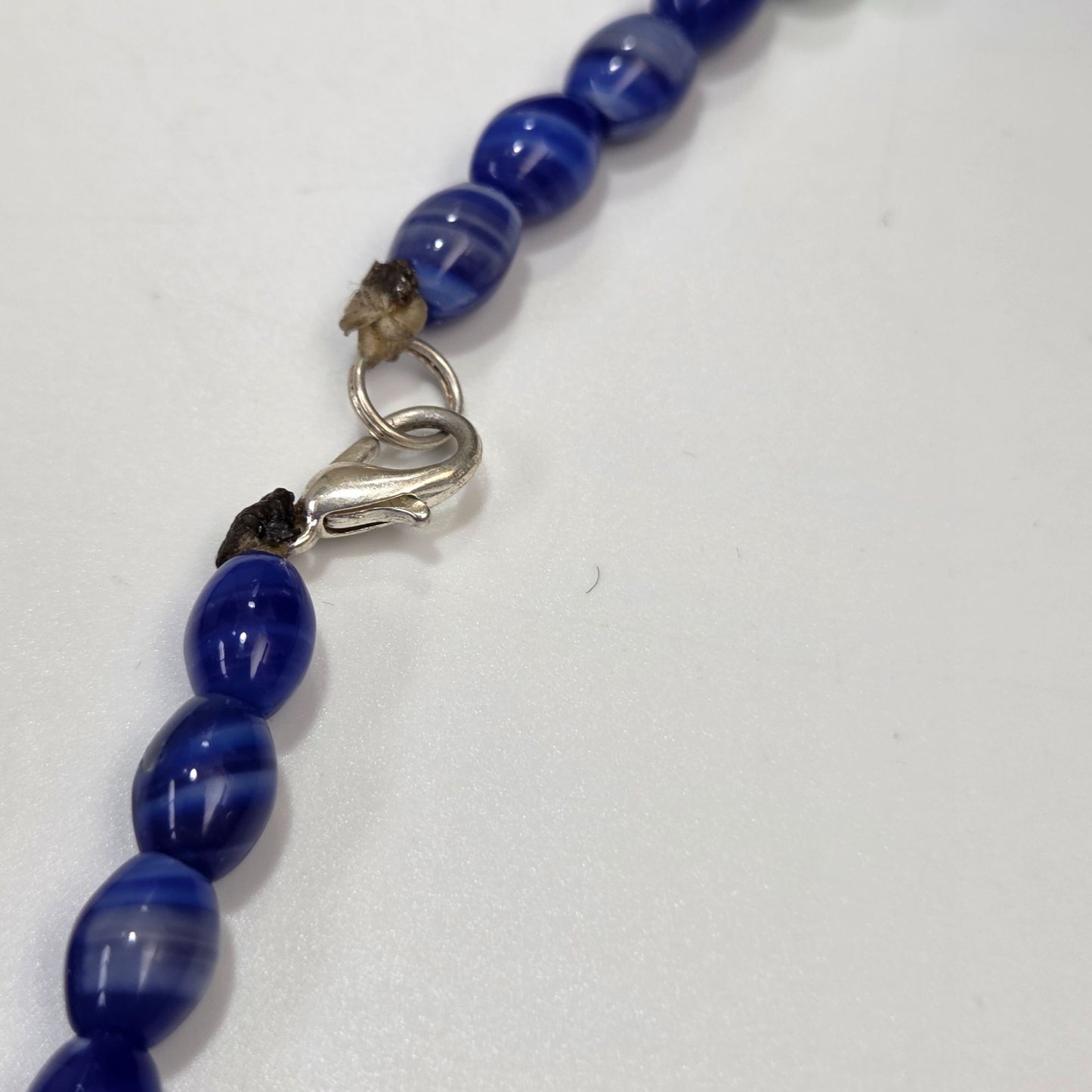 Native American Lapis Lazuli  & Coral Necklace 23.5" Handmade By Penobscot Nation