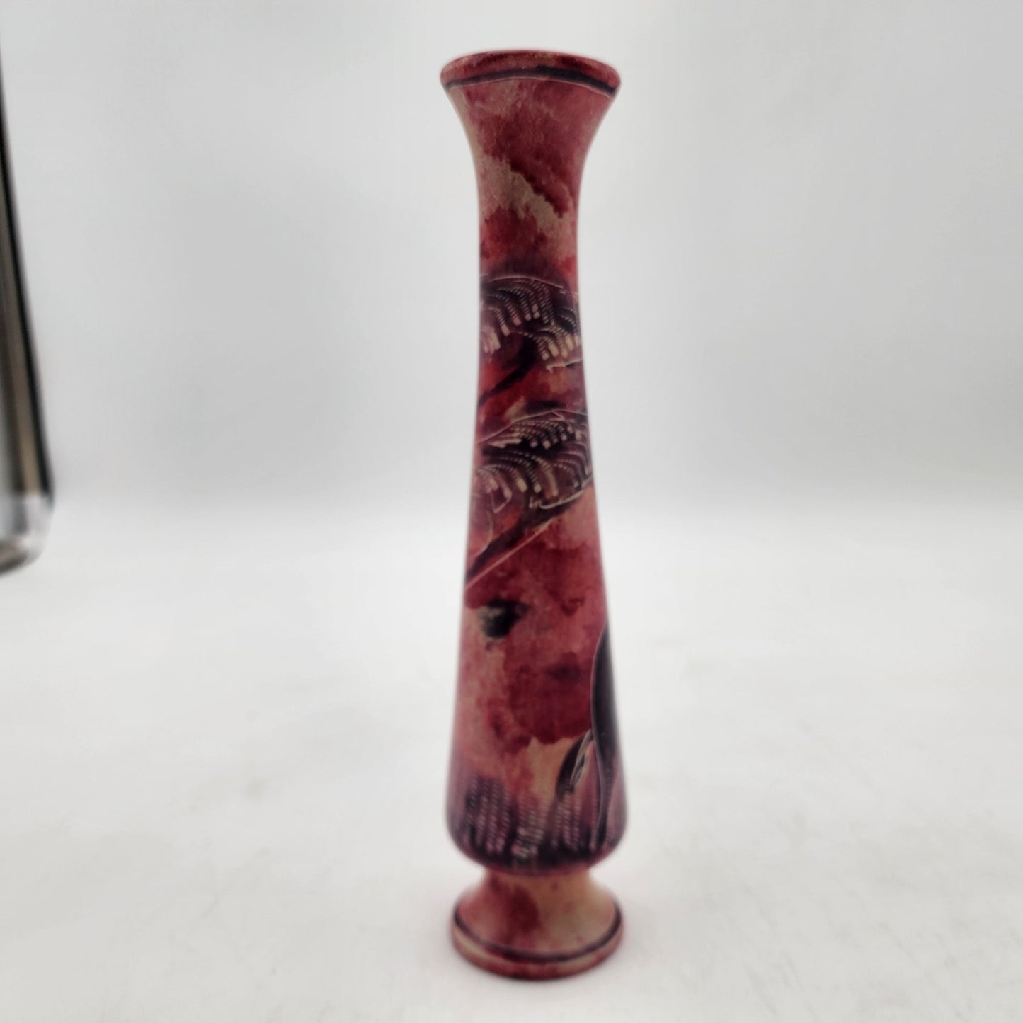 Safari Themed Soapstone Bud Vase