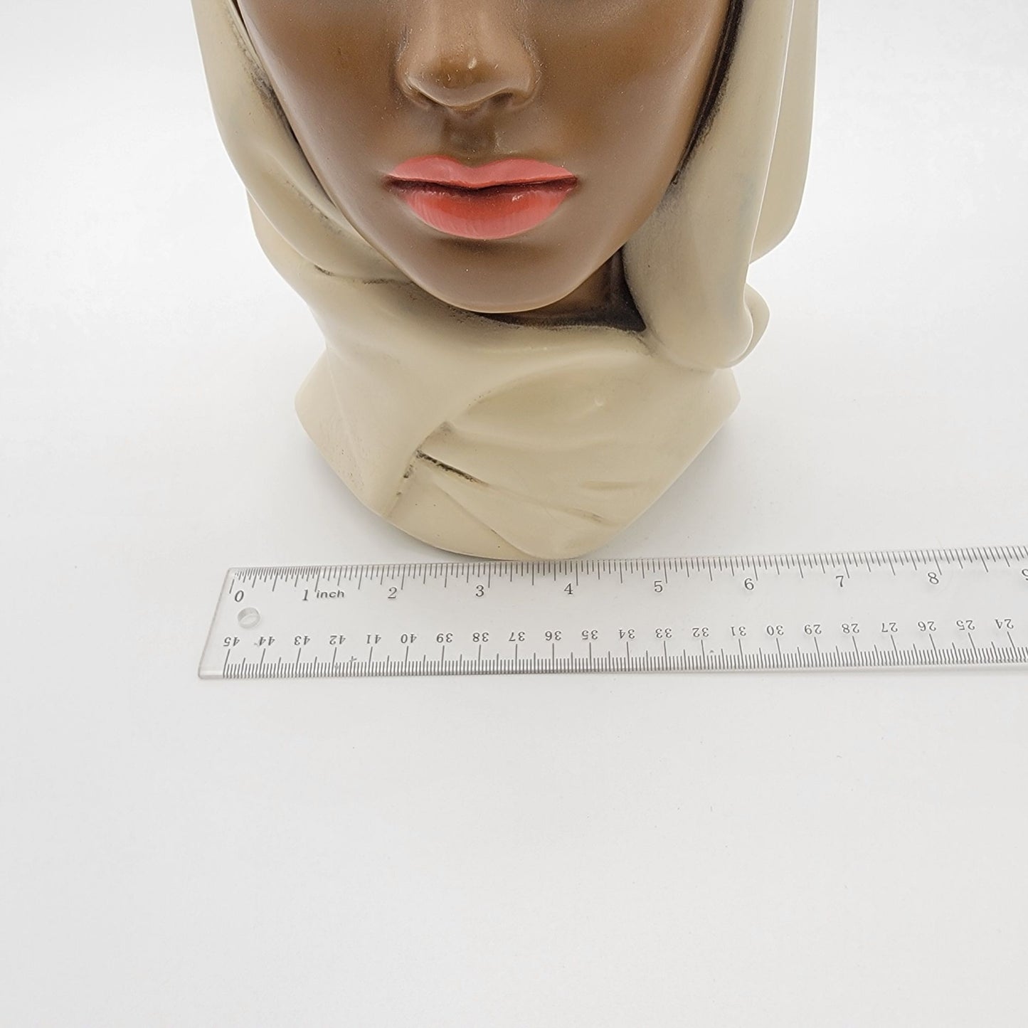 Vintage Marwal Arab Woman Chalkware Bust