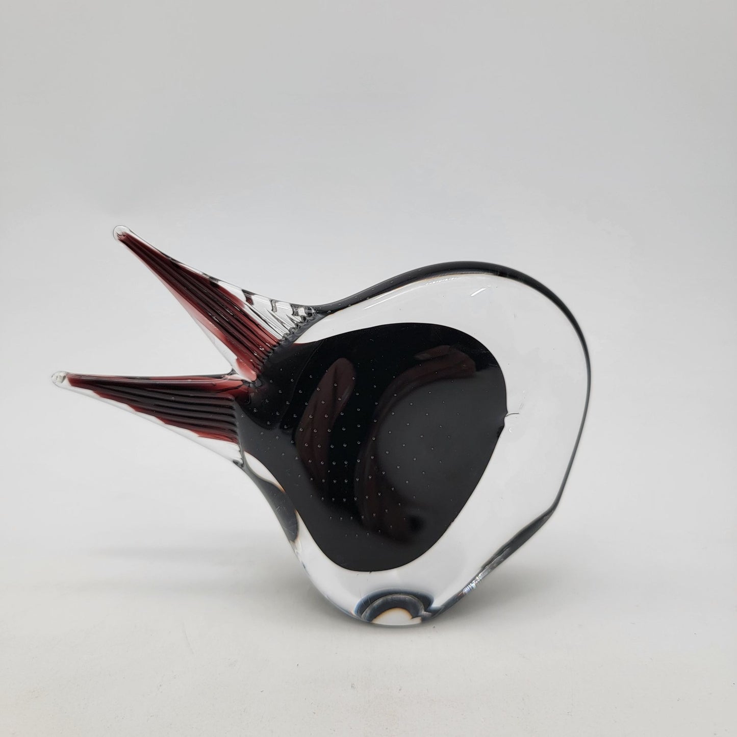 Vintage FM Ronneby Konstglas Art Glass Fish Sculpture Paperweight