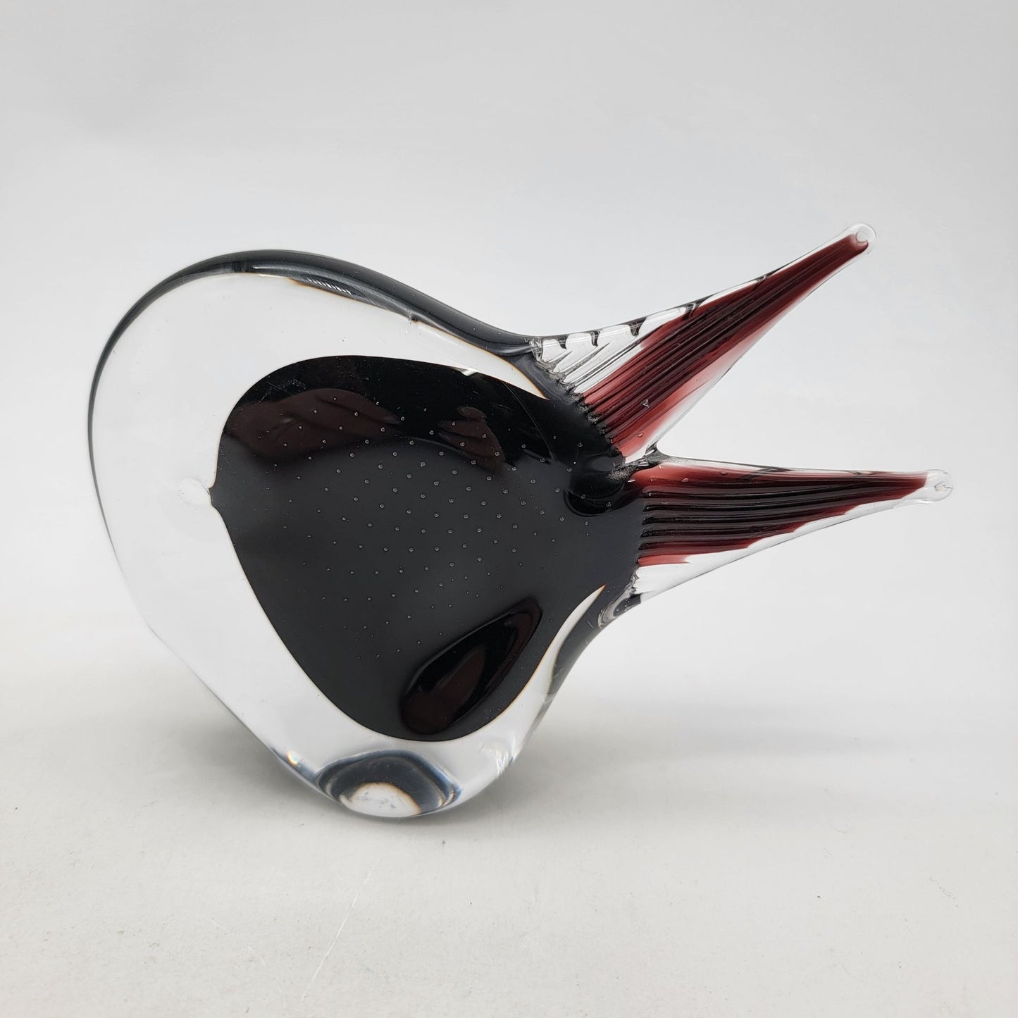 Vintage FM Ronneby Konstglas Art Glass Fish Sculpture Paperweight