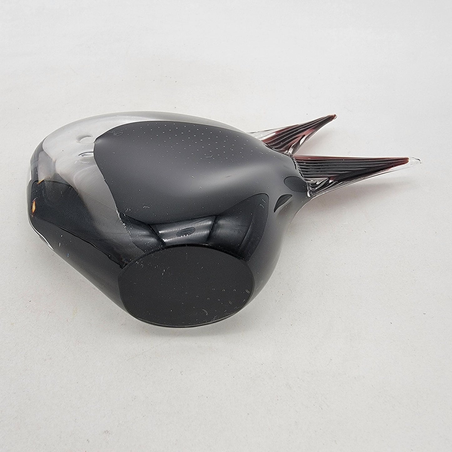 Vintage FM Ronneby Konstglas Art Glass Fish Sculpture Paperweight