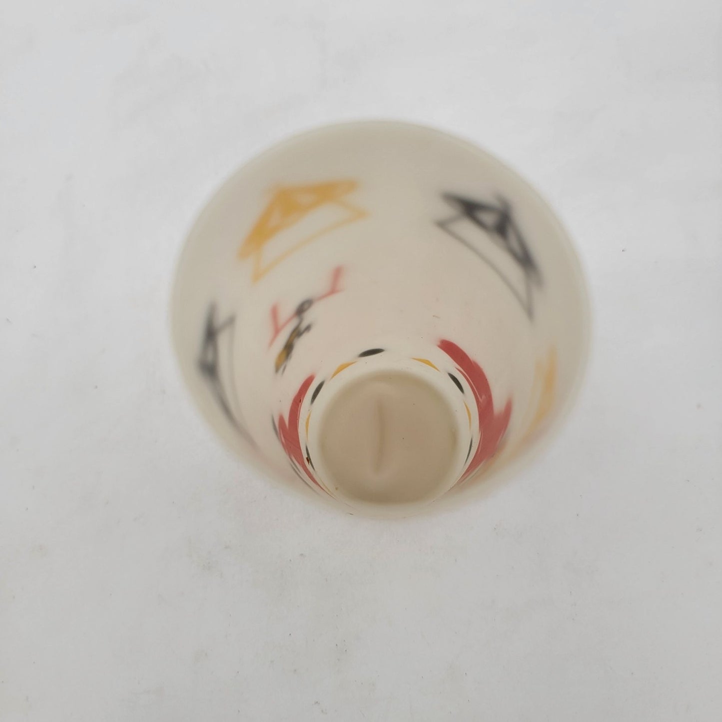 Vintage Mid-Century Modern Circus Themed Plastic Tumblers Set Of 6