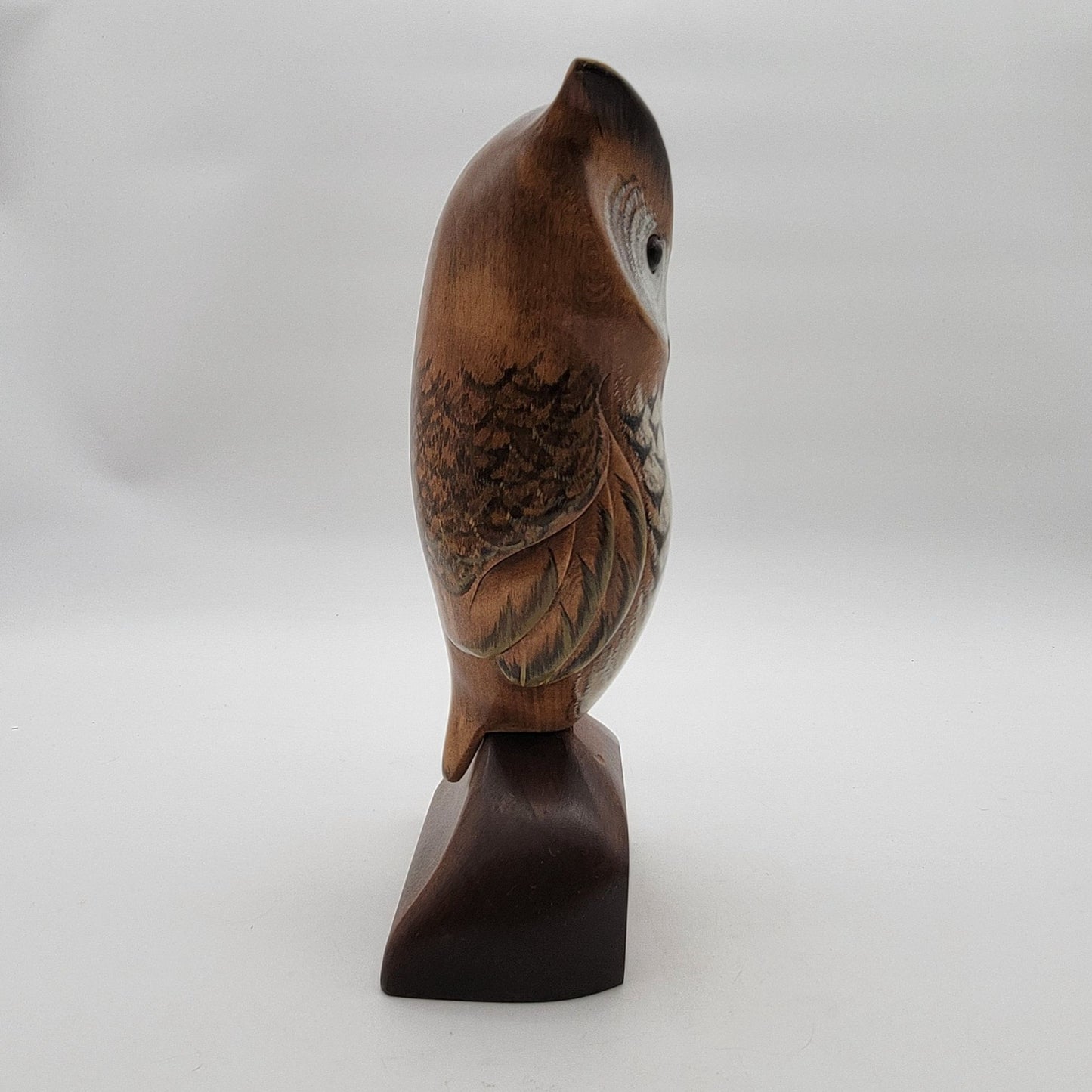 OOAK Hand Carved Wood Owl Sculpture