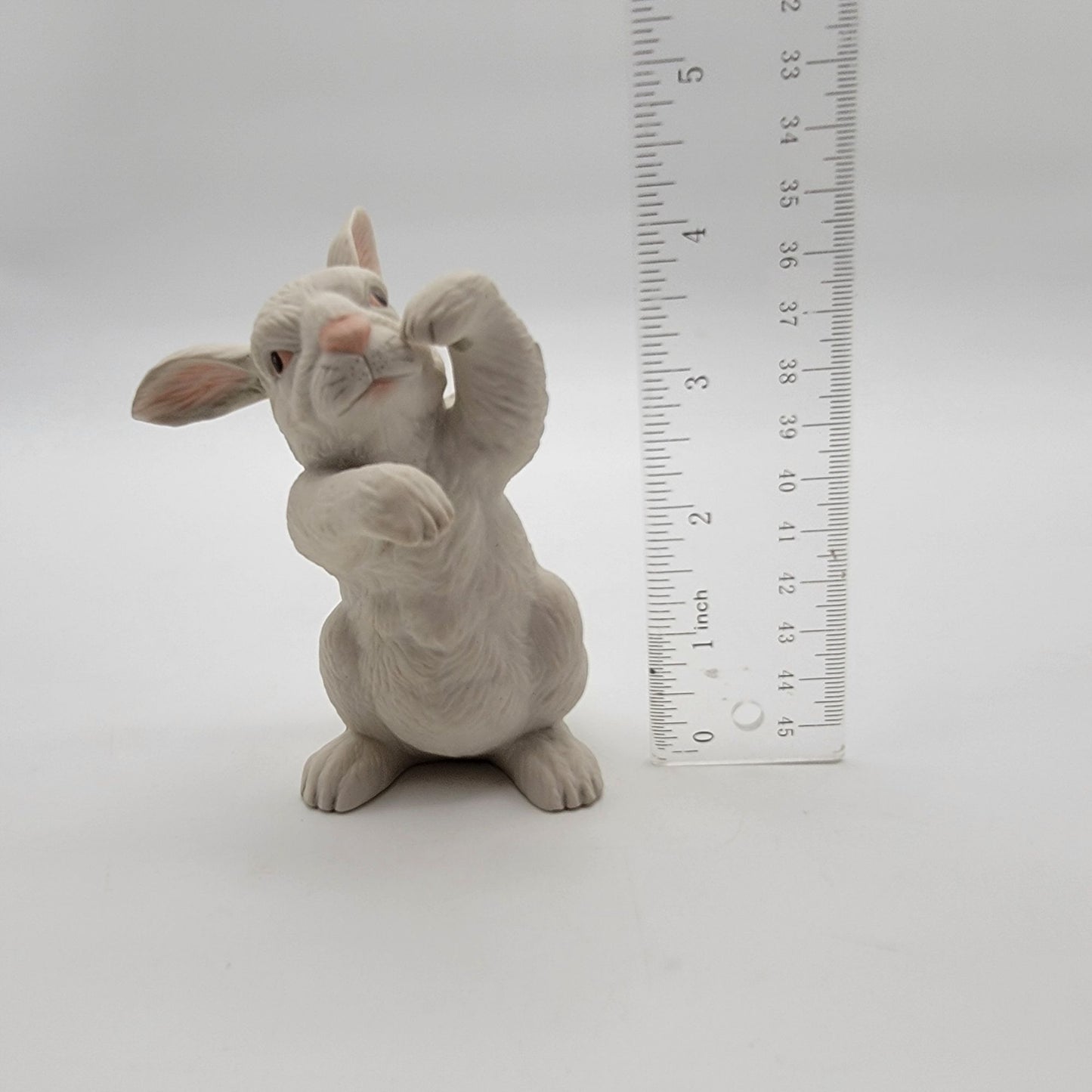 Boehm White Rabbit Figurine Set Of 3 Handcrafted Porcelain Sculptures