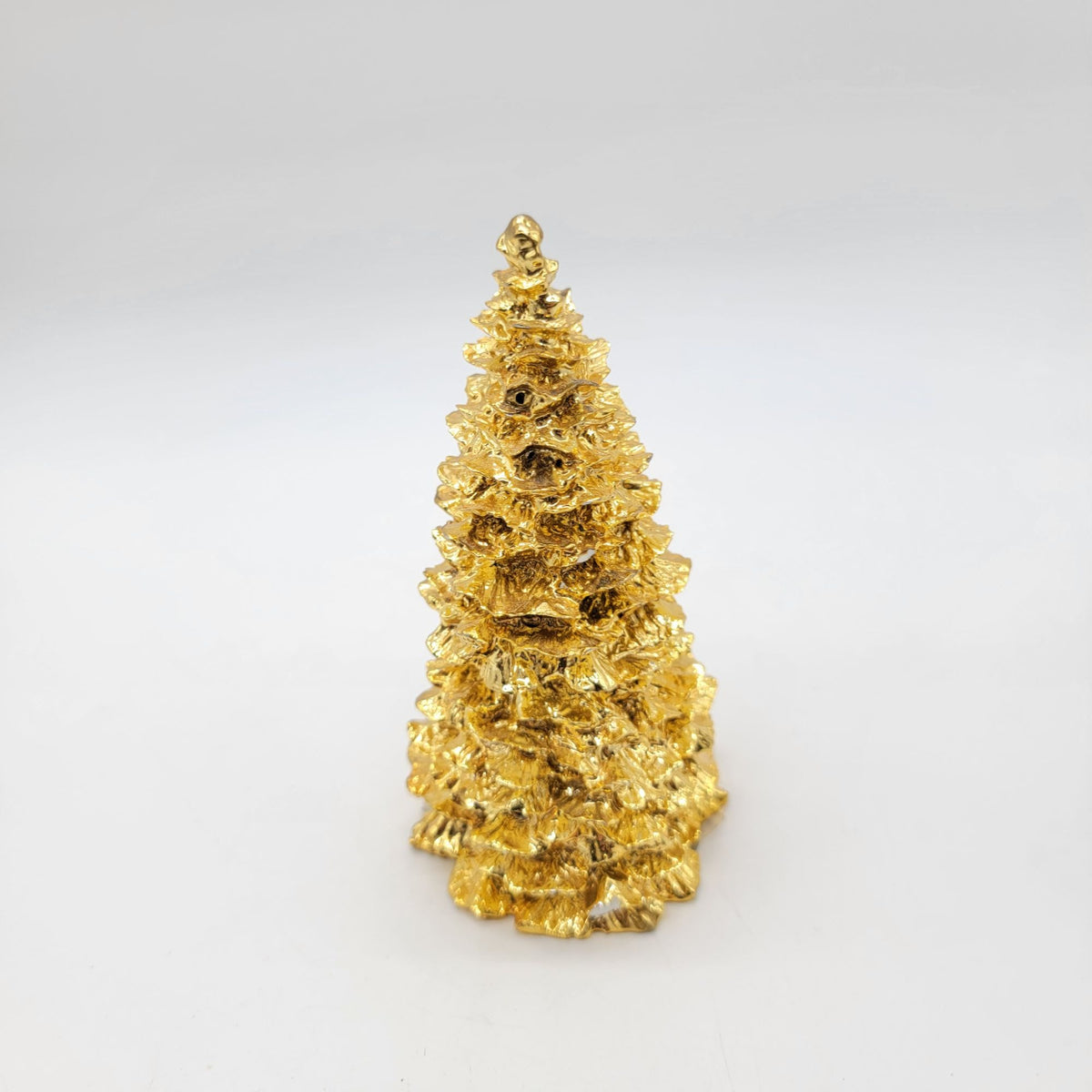 1994 Enesco Gold Metallic Christmas Tree