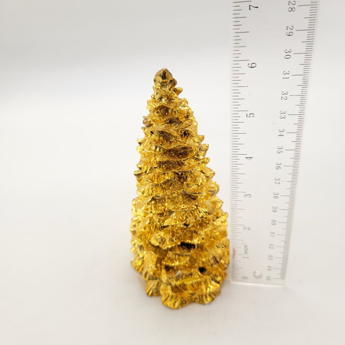 1994 Enesco Gold Metallic Christmas Tree