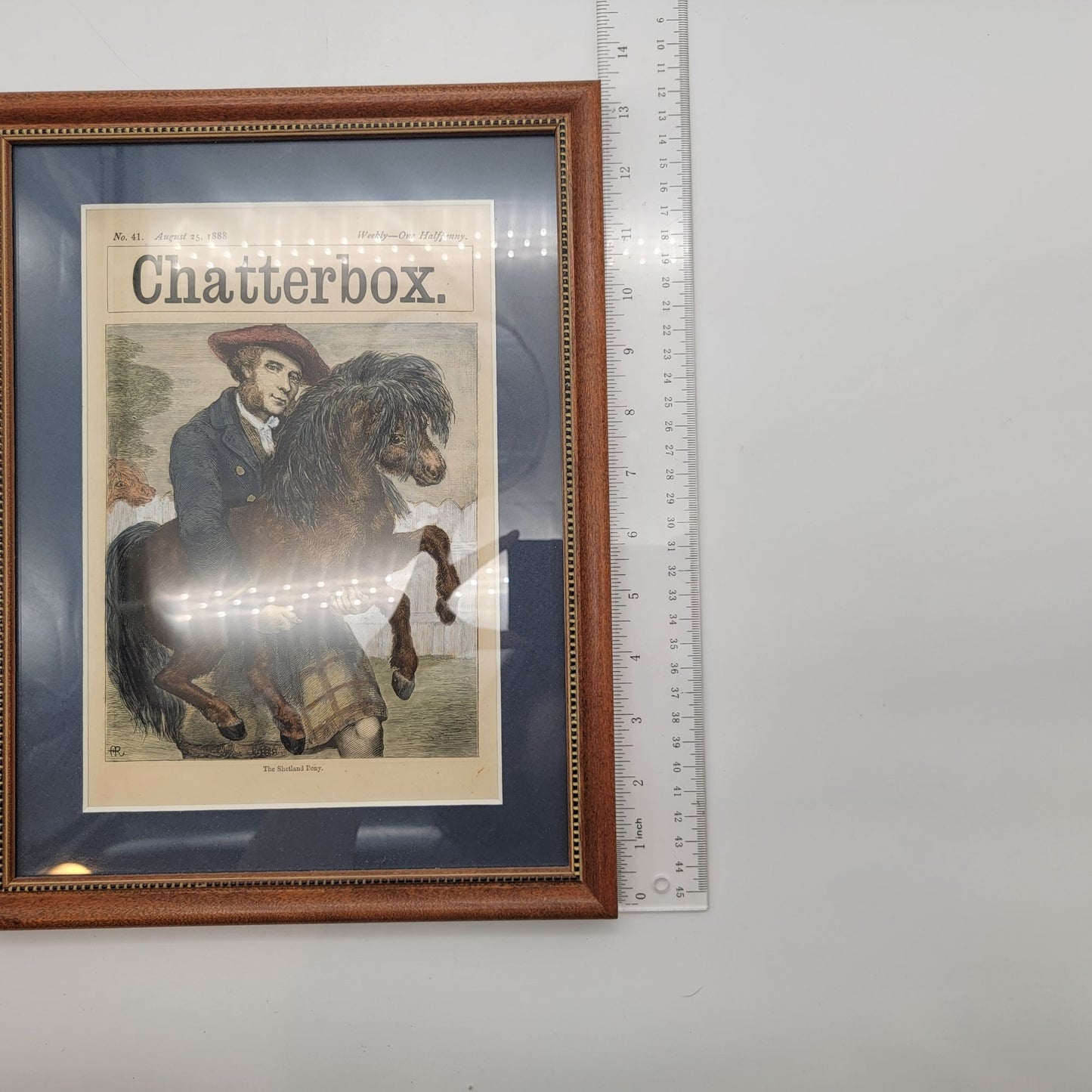 Victorian 1888 Chatterbox Magazine Cover August 1888 Shetland Pony