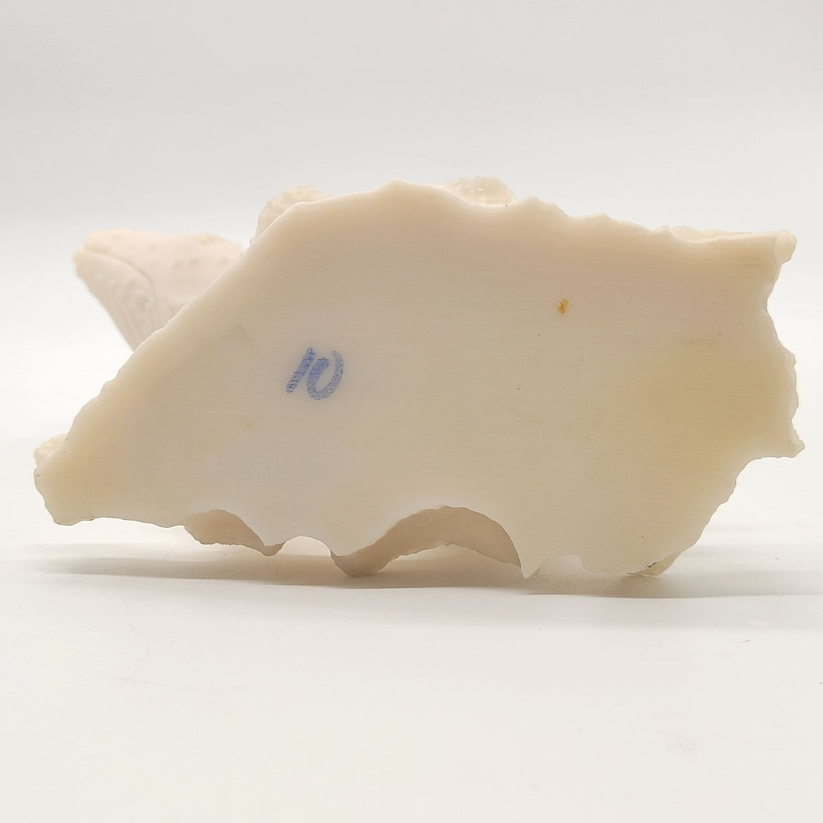 Vintage White Resin Humpback Whale Sculpture