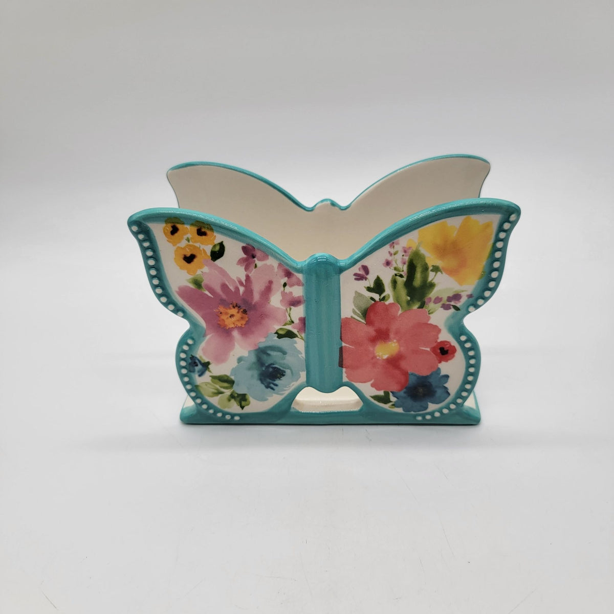 Pioneer Woman Breezy Blossoms Butterfly Napkin Holder Floral