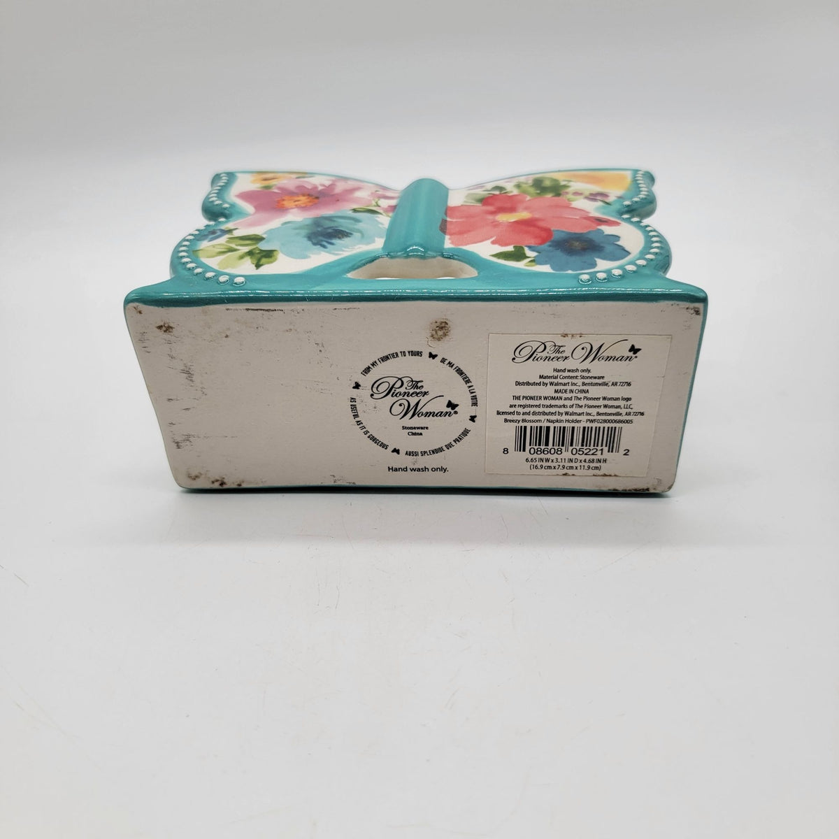 Pioneer Woman Breezy Blossoms Butterfly Napkin Holder Floral