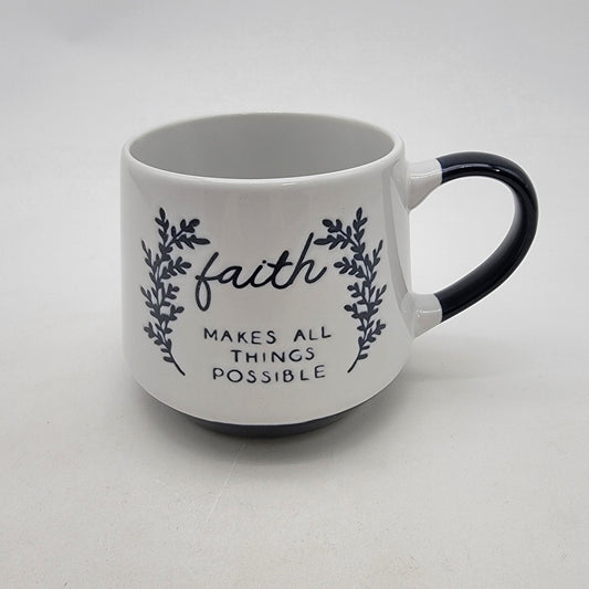 Faith Makes All Things Possible Stoneware Mug