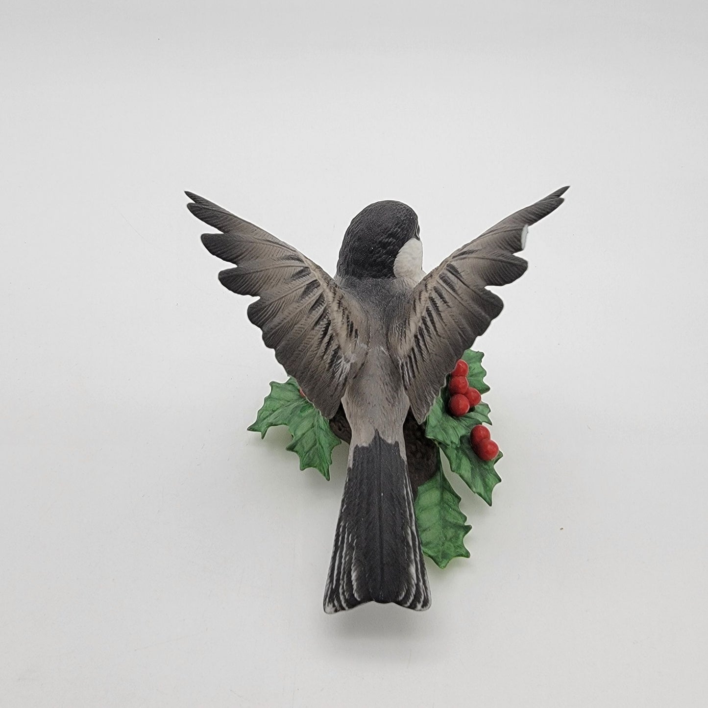 Lenox Chickadee Fine Porcelain Figurine With Holly & Berries - AS FOUND