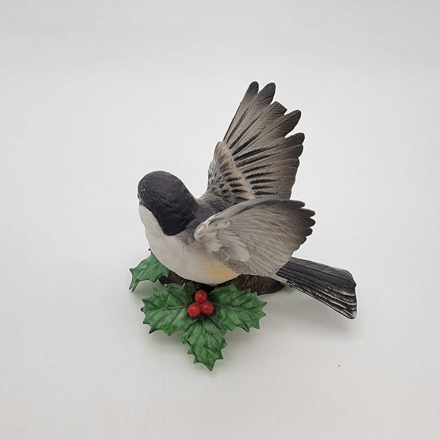 Lenox Chickadee Fine Porcelain Figurine With Holly & Berries - AS FOUND