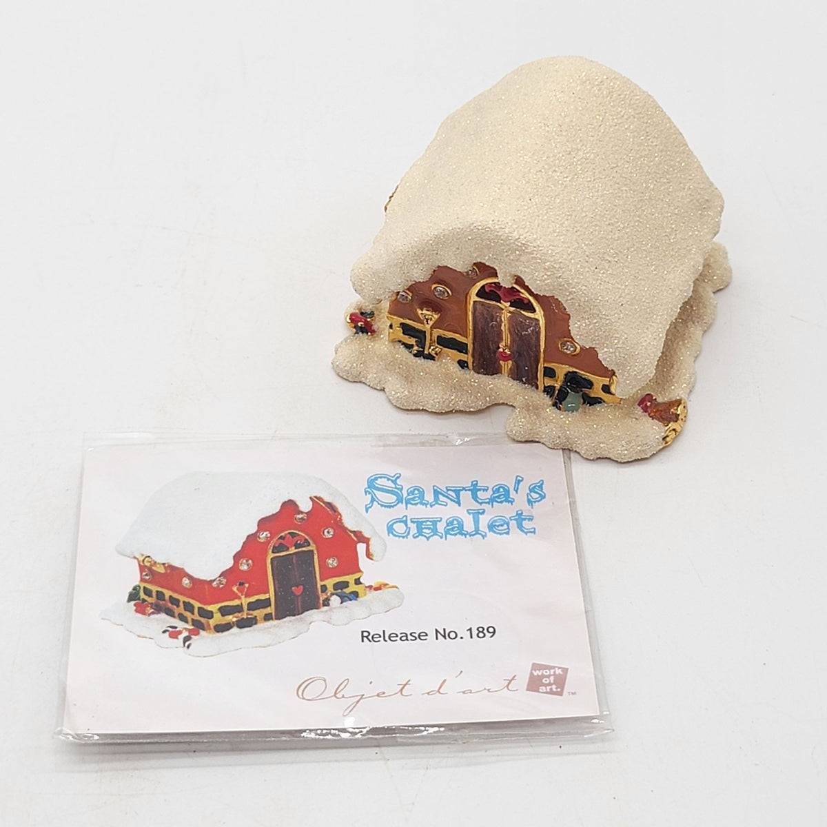 Objet d'art Santa's Chalet Trinket Box No. 189