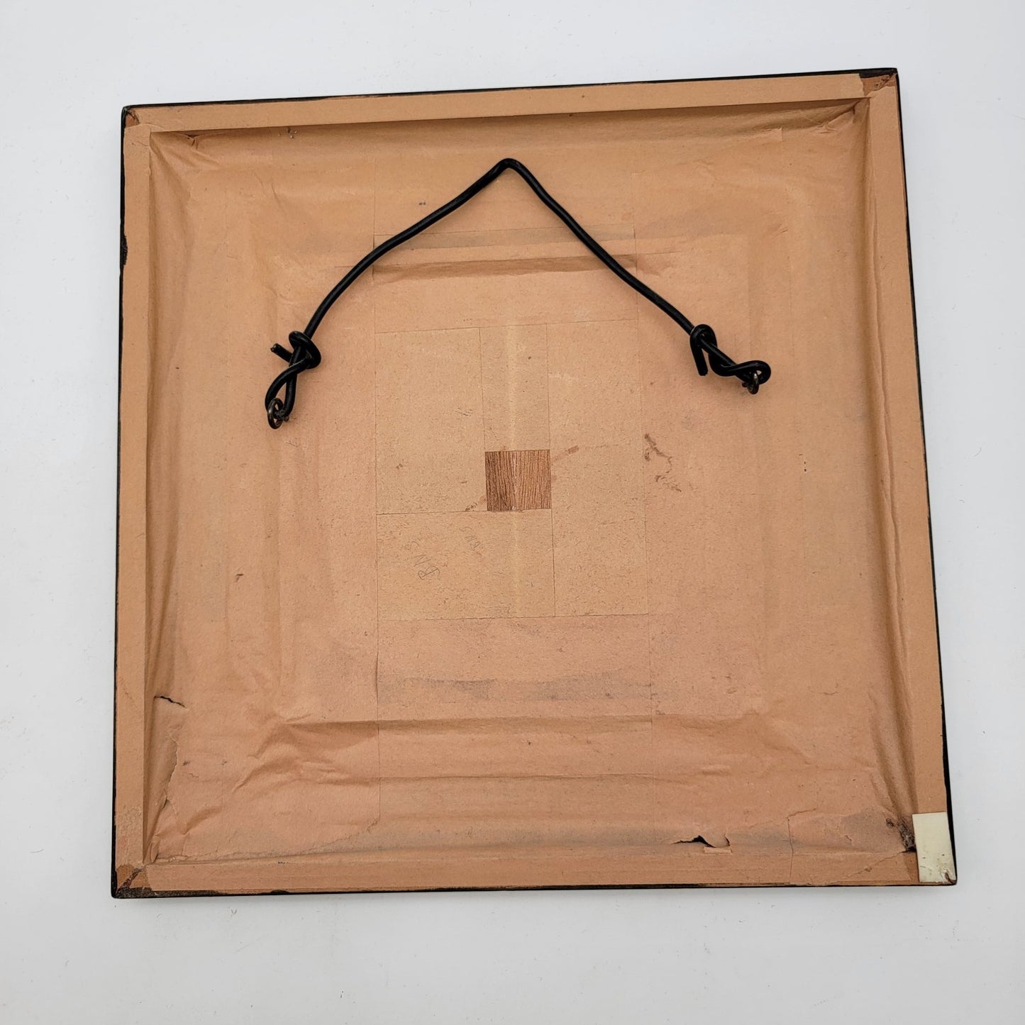 Vintage Paco Gorospe Still Life Original Painting - Red Apple - Matted Green Frame