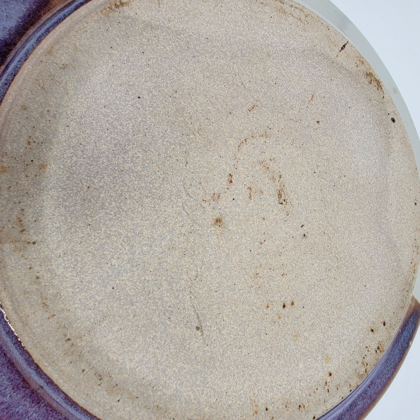 Bruce Larrabee Art Pottery Decorative Plate Abstract Tornado Design