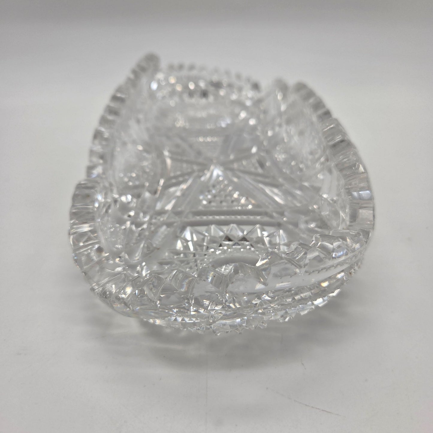 Antique American Brilliant Cut Glass Celery Tray