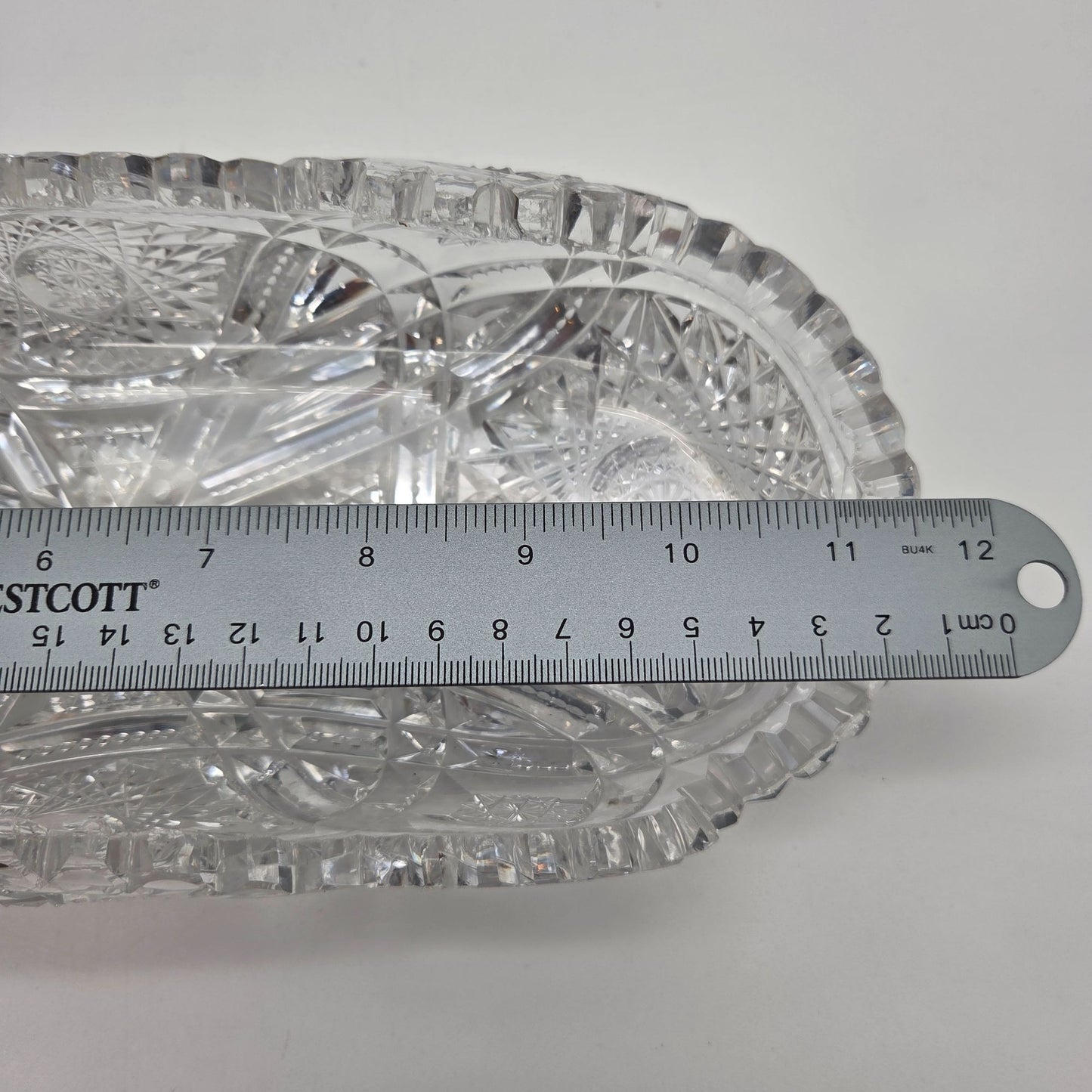 Antique American Brilliant Cut Glass Celery Tray