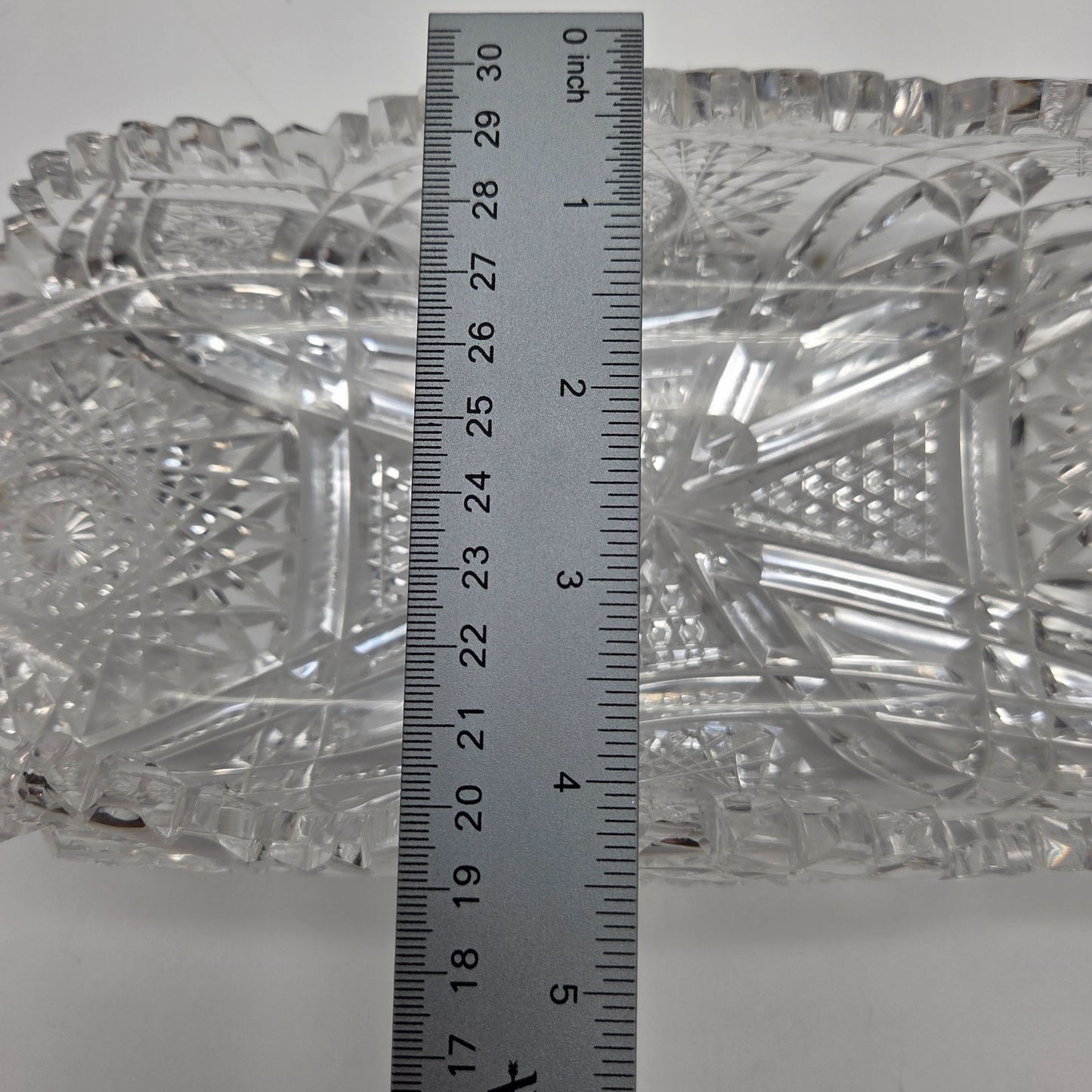 Antique American Brilliant Cut Glass Celery Tray