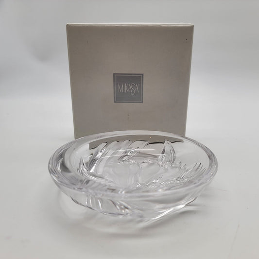 Mikasa Parisian Iris Lead Crystal Candy Trinket Dish