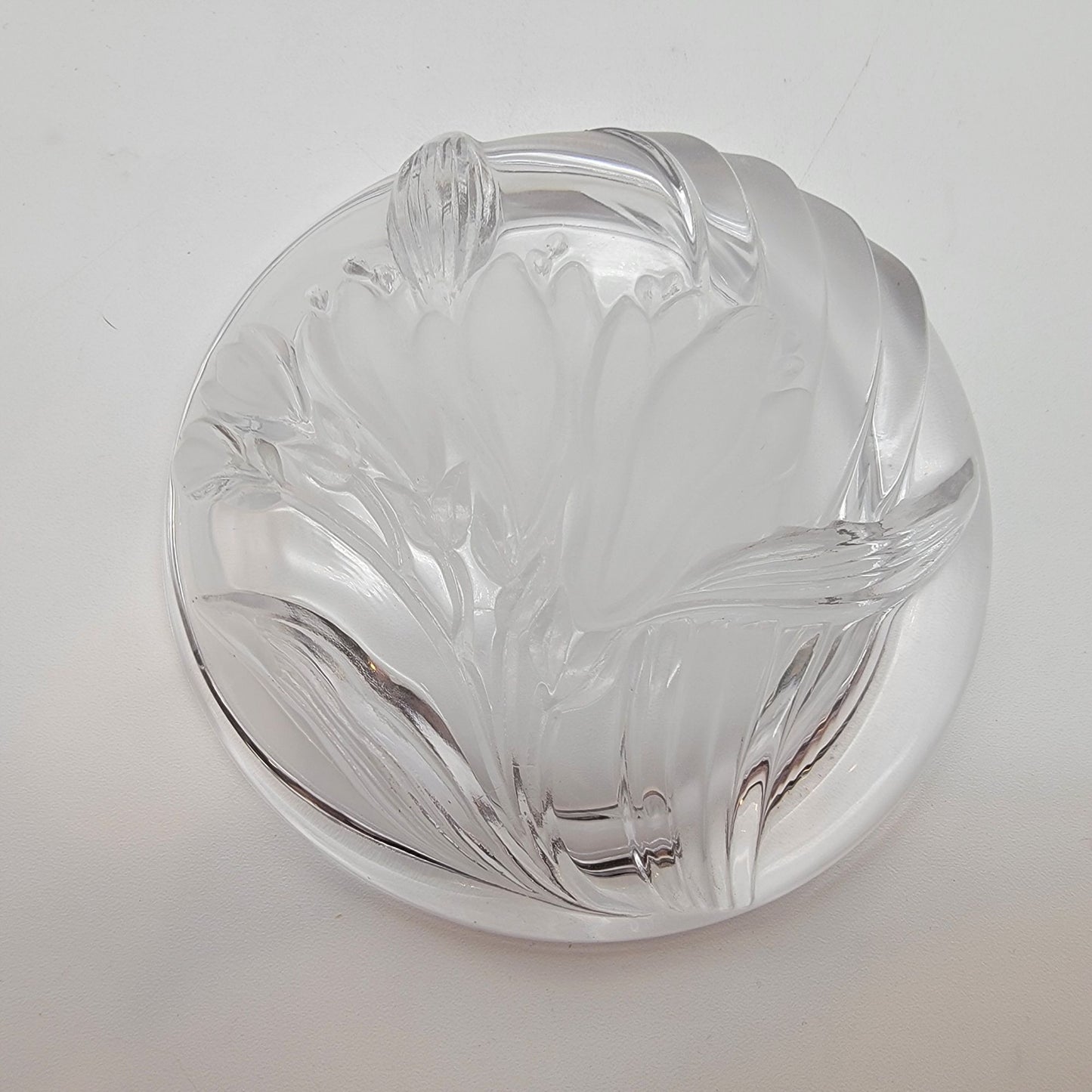 Mikasa Parisian Iris Lead Crystal Candy Trinket Dish