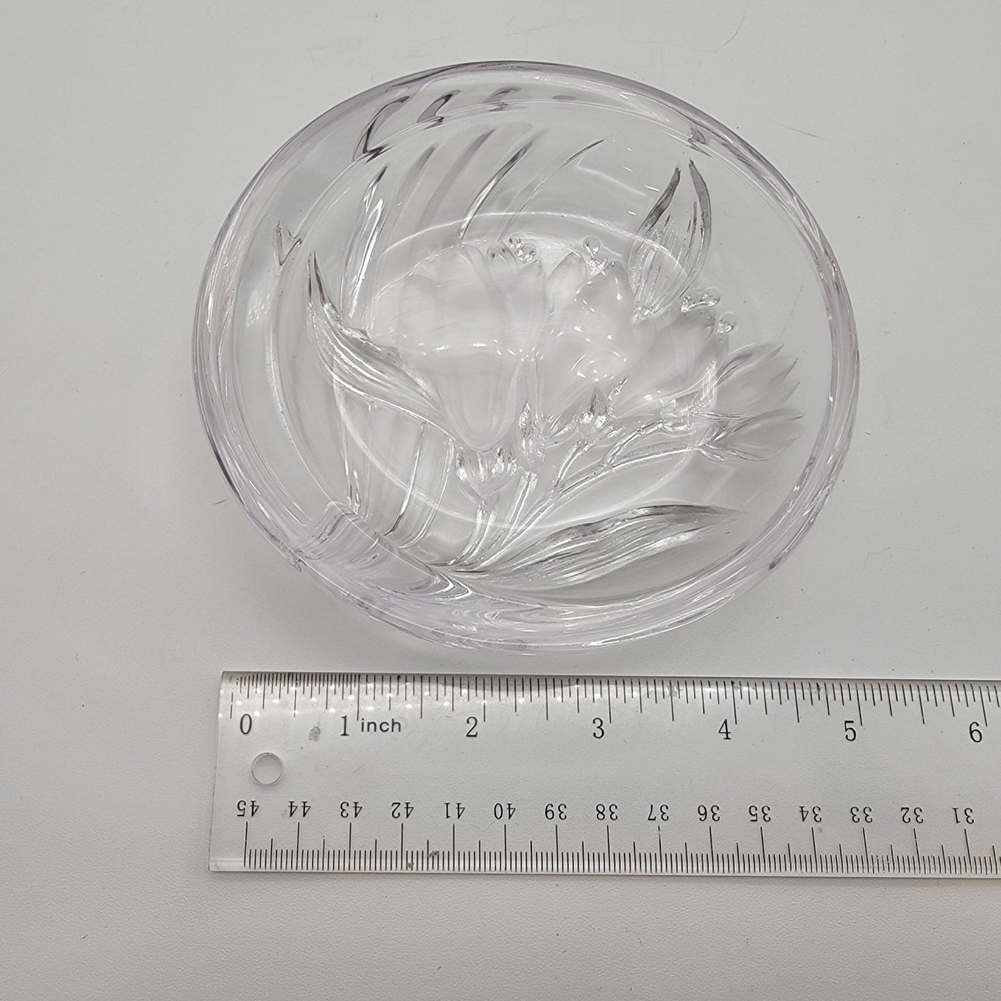 Mikasa Parisian Iris Lead Crystal Candy Trinket Dish