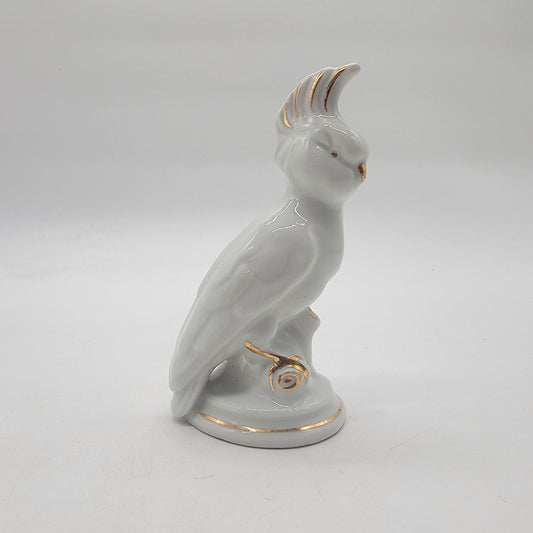 1950s Gold Castle Porcelain Cockatoo Figurine