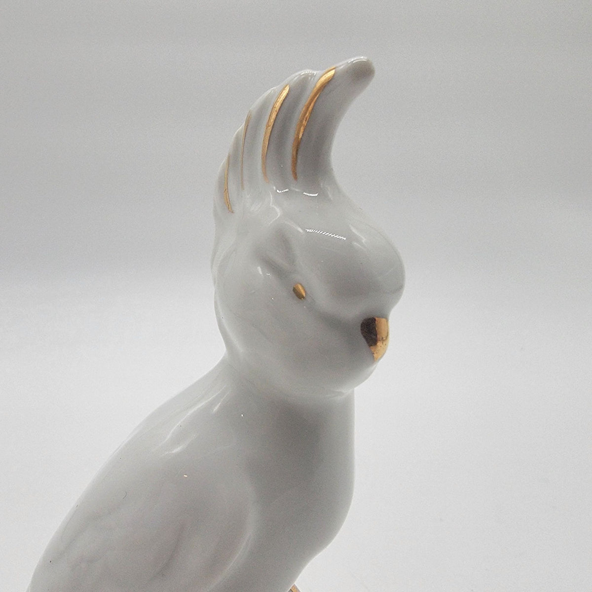 1950s Gold Castle Porcelain Cockatoo Figurine