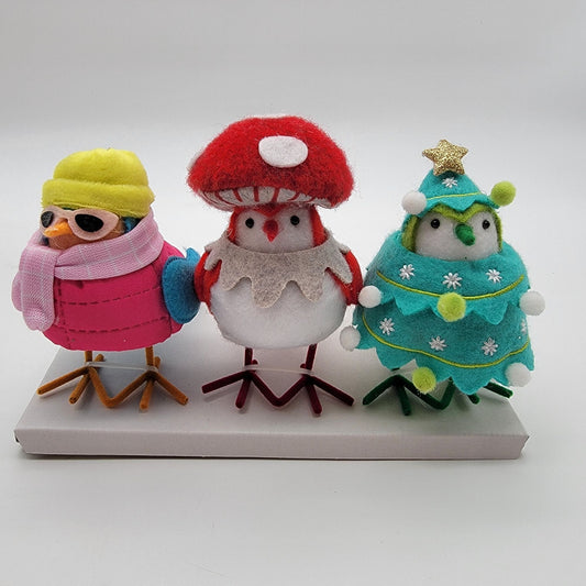 Target Wondershop Featherly Friends Bird Trio Set In Box