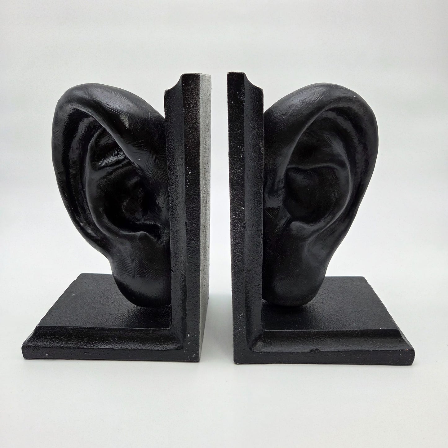 Unique Black Anatomical Ear Bookends