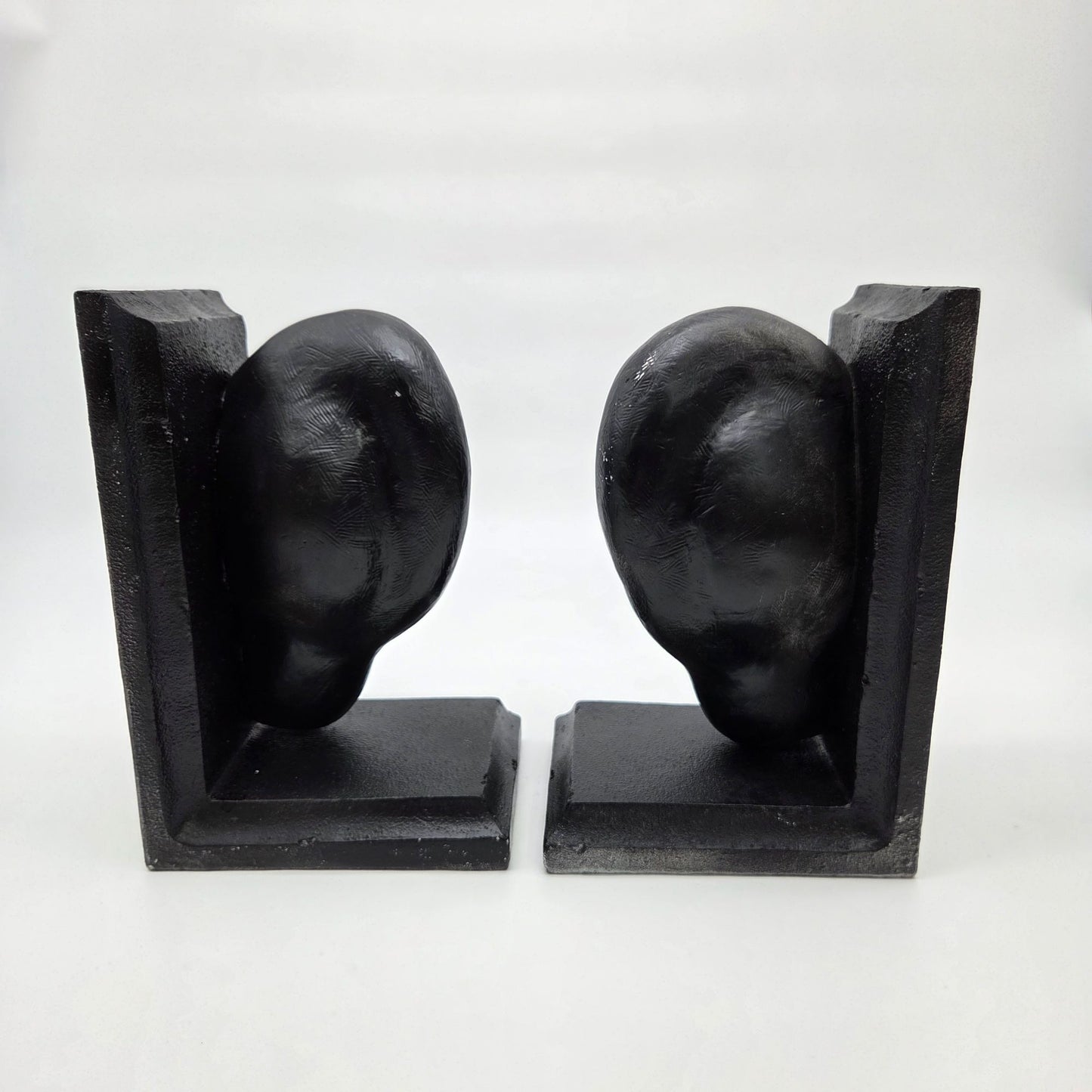 Unique Black Anatomical Ear Bookends