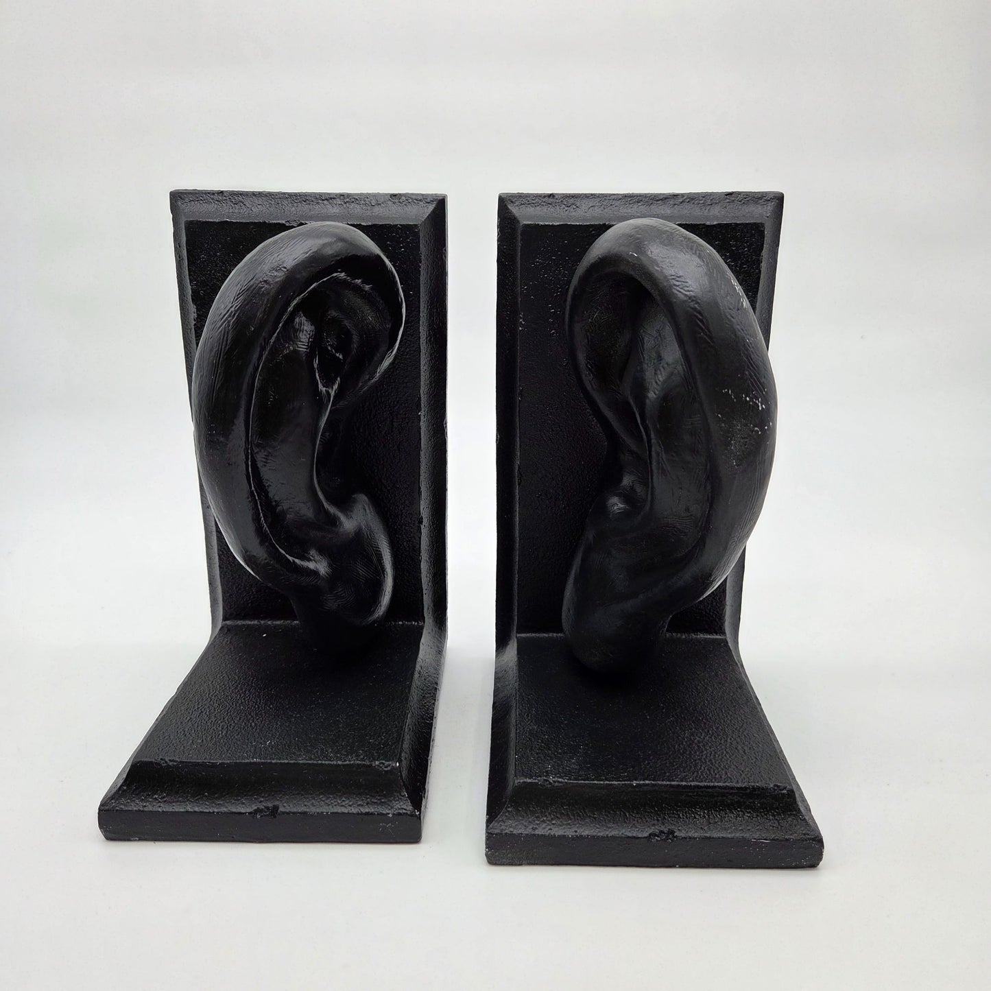 Unique Black Anatomical Ear Bookends