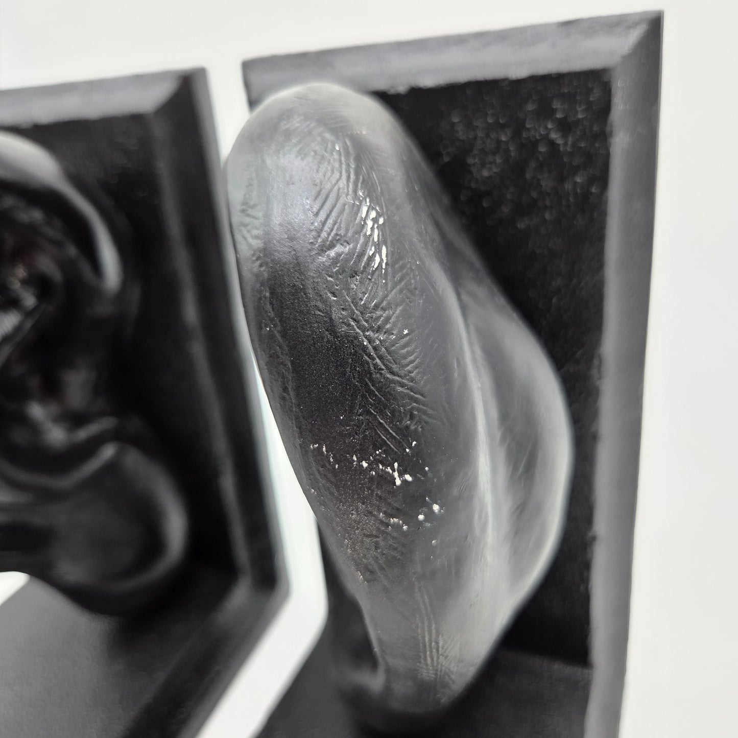 Unique Black Anatomical Ear Bookends