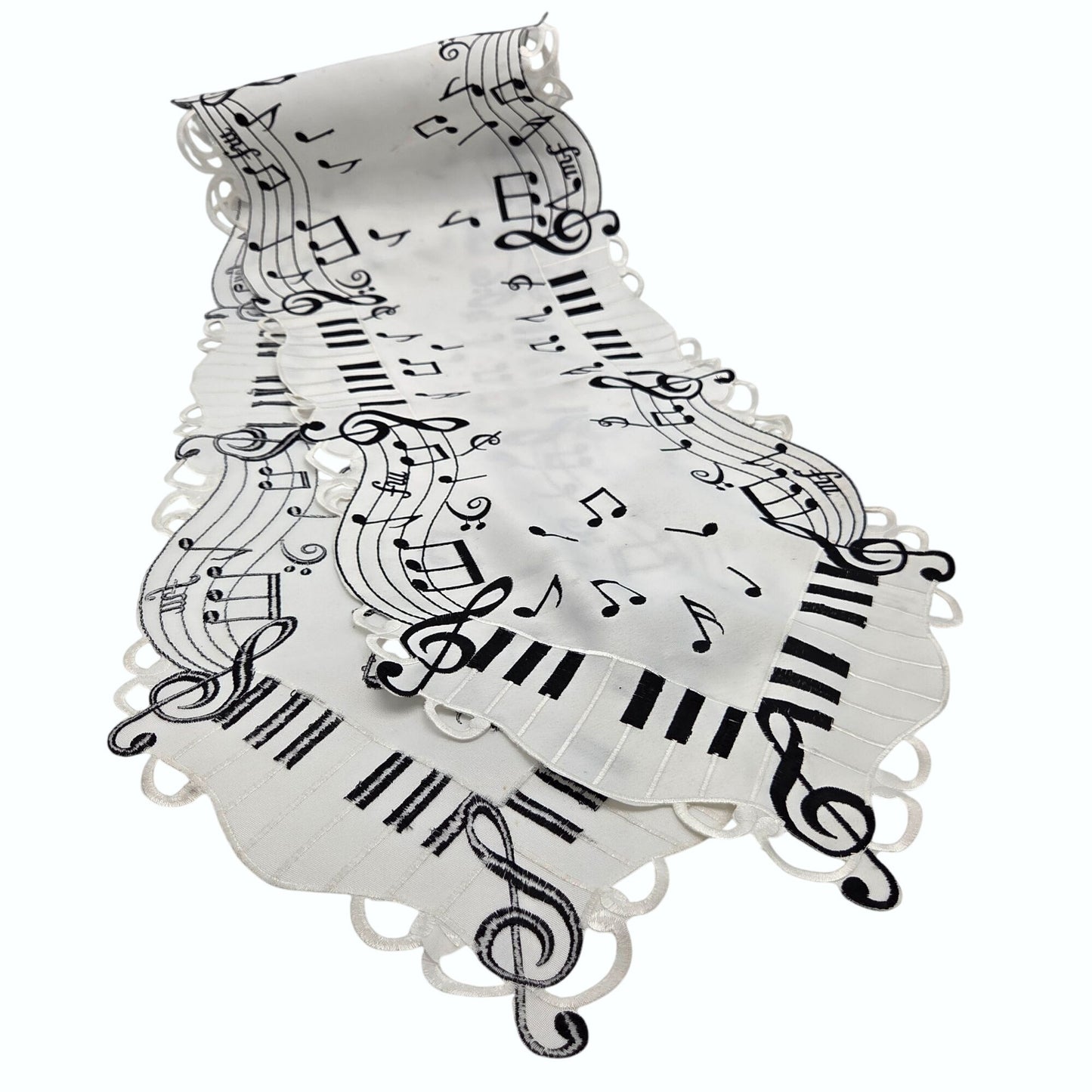 Piano Music Themed Table Runner