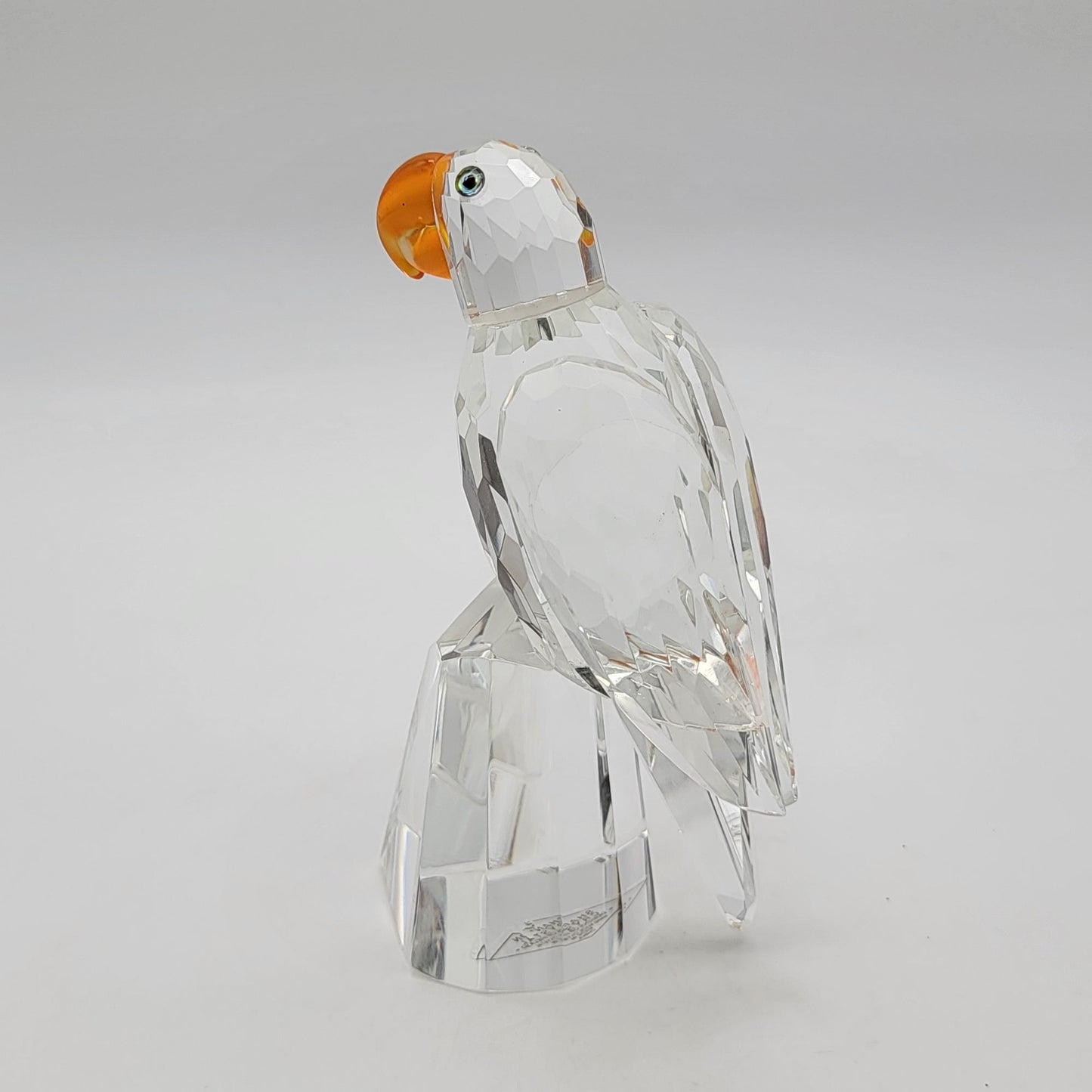Shannon Crystal By Godinger Faceted Parrot Sculpture