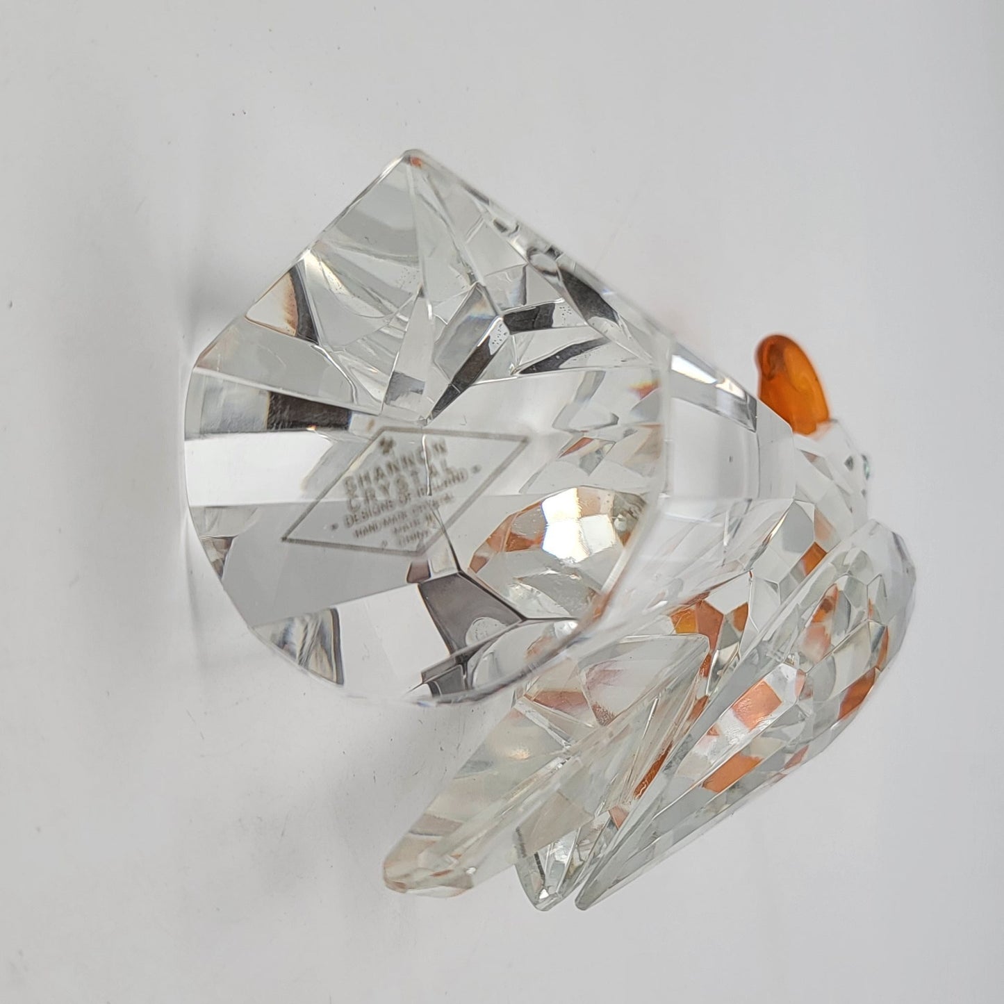 Shannon Crystal By Godinger Faceted Parrot Sculpture