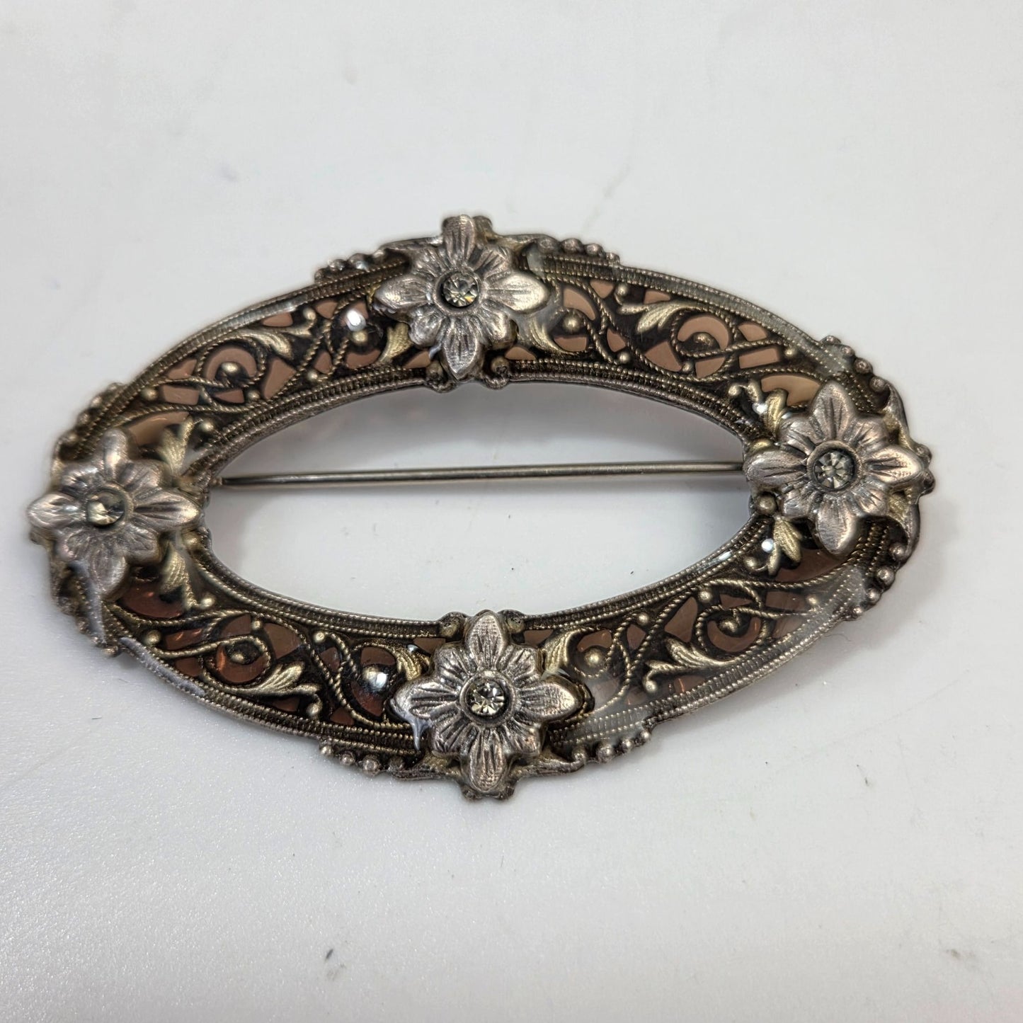 Vintage Enamel Floral Brooch Catherine Popesco?